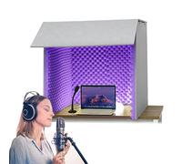Microphone Isolation Booth Cube,Desktop Soundproof Cover,Portable Vocal Booth,isolation Booth,Portable Vocal Recording Booth For Music Studio Bedroom Home, Decreasing Noise,for Recording Studio, Podca