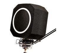 Microphone Isolation Shield with High-Density Foam - Adjustable Sound Absorbing Mic Shield for Podcasting, Streaming, Voice Recording, Vlogging - Fits Most Microphone Sizes