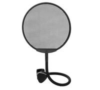 Microphone Mic Shield Steel Pop Filter for Recording and Streaming | Black Steel Mesh, Reduces Popping and Hissing Sounds, Keeps the Mic Clean, Studio Accessory