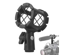 Microphone mount holder - anti-vibration microphone holder for recording, podcast, broadcast, microphone clip recording device, univrsal suspension stand for home studio setup