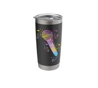 Microphone Poetry Slam Podcast Colorsplash Singer Stainless Steel Insulated Tumbler