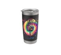 Microphone Poetry Slam Podcast Colorsplash Singer Stainless Steel Insulated Tumbler