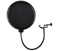 Microphone Pop Filter For Blue Yeti and Any Other Microphone Dual Layered Wind Pop Screen With Flexible 360° Gooseneck Clip Stabilizing Arm By