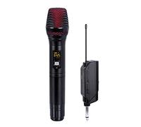 Microphone Professional Dynamic Microphone Portable Handed Microphone with Plastic Receiver Rechargeable Metal Mic for Business Teaching, AA Batteries Easy to Connect and use