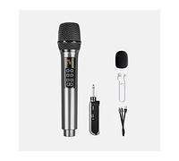 Microphone Professional FM Dynamic Microphone UHF Metal Handheld Karaoke Mic with Rechargeable Receiver for Singing, Party, Wedding, DJ, Speech Handheld Microphone (Quantity : One)