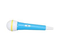 Microphone Prop, 1/1 Fake Microphone Simulation for Kids Performance (Blue)