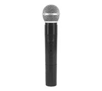 Microphone Prop Model Karaoke Fake Microphone Toy for Kids Simulated Microphones with Realistic Design Lightweight Plastic Material Black Color 115g Weight