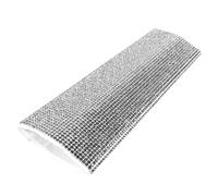 Microphone Rhinestone Sleeve Handheld Microphone Cover Silver Decorative Practical Unique Chic Design for Wireless Mic Protection at Karaoke Bars