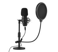 Microphone Set, PC Computer Podcast Condenser Metal Mic Kit Podcast Microphone with Professional Sound Chipset for Recording Gaming Singing