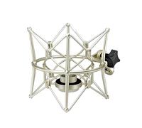 Microphone Shock Mount Anti-Vibration Mic Holder Spider Recording Mic Shockmount Stand Compatible with Neumann U87 Ai, U89 i and TLM 67 (Champagne)