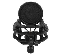 Microphone Shock Mount Filter, Adjustable Recording Mic Holder Clip Pack for Neumann U87 Dia 24MM, Shockproof Double Layer Mic Shock Mount Holder Clip Filter