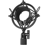 Microphone Shock Mount LUORNG Black Spider Universal Microphone Shock Mount Adapter Clamp Clip, 45-50mm/1.77-2.0" Large Diameter Studio Condenser Anti-Vibration Mic Holder