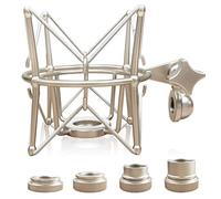 Microphone Shock Mount Mic Holder - Anti Vibration Spider Shockmount Compatible with Many Recording Condenser Microphones Like AT2020 AT2020 USB+ Samson G Track Pro Rode NT1-A Neumann U87 etc.