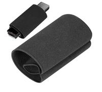 Microphone Sleeve - Elastic Portable Sleeves | Recording Accessories Black Lightweight Microphone Cover, Reusable Protector, Microphone Wrap For Businessmen Writers Bloggers