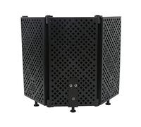 Microphone Sound Isolation Shield Foldable Studio Recording Microphone Isolation Shield Mic Wind Screen Board Sound Absorbing Cover with Accessory Screws