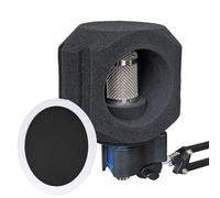 Microphone Sound Isolation Shield Portable Noise-Reducing Soundproof Cover
