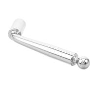 Microphone Stand Adjustment Knob M10 Metal Locking Screw Replacement | Nickel Plated Finish, Polished Silver Surface, for 15 to 22mm Support Tubes and Recording Rooms
