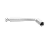 Microphone Stand Adjustment Knob Replacement M10 Metal Locking Screw | Nickel Plated Silver Finish, Polished Textured Grip, for 15 to 22mm Support Tubes