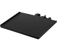 Microphone Stand Clamp-on Tray with Large 24x17.5cm Metal Sound Card Shelf, Phone Live Broadcast Holder Compatible with Tripod
