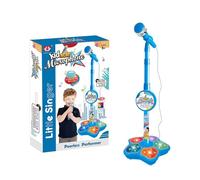 Microphone Stand for Kids Karaoke Machine - Portable Sing Toy | Interactive Music Activity Device | Five Light Stage Effects Audio Playtime Entertainment Gift Birthday Christmas