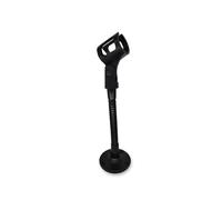 Microphone Stand for Podium Wall Mount with Flexible Gooseneck Arm 6inch Counterweight Base,Desk&Table Stands Multi-function DIY Holding Mic,Phone, Make-up Mirror Male 5/8&Female5/8 in Black.