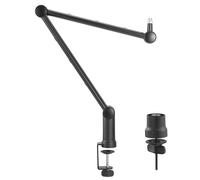 Maclean MC-898 Professioneller Mikrofonständer mit integriertem Kabelmanagement Einstellbarer Mikrofonarm 3/8"- 5/8" Mikrofonschwenkarm Tischbefestiung max. 1kg
