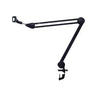 microphone stand,HUIOP GMS-03 Desktop Microphone Stand Large-sized Adjustable Foldable Arm Stand for Dynamic/Capacitor Microphone Heavy Duty Mic Arm Bracket with Shock Proof Holder Windshield Pop Filt