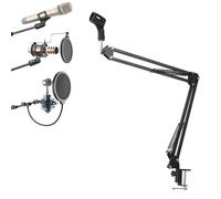 Microphone Stand, Mic Boom Arm Adjustable Mic Arm for Streaming, Gaming Studio Podcasting