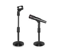 Microphone stand, Mic Stand Adjustable Desktop Metal Mic Stand with Mic for Blue Yeti Snowball & Other Microphone Clip (10.6 Inch-14.6 Inch)