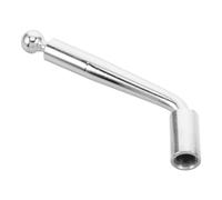 Microphone Stand Replacement Knob M10 Thread Metal Locking Joint | Silver Nickel-plated Finish, Polished Textured Grip, for Support Tubes and Boom Arm Adjustments