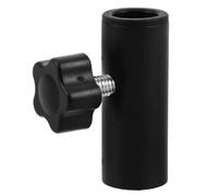 Microphone Stand Screw Adapter for Boom Arm, Black Aluminium Alloy | 3/8 Inch Thread Converter, Easy Install Replacement Part, Widely Compatible with Studio Arm Setups