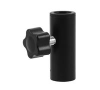 Microphone Stand Screw Thread Adapter 1/4 Inch Aluminum Alloy Black | Mic Stand Adapter Screw Thread Converter for Boom Arm Convenient Replacement for Home Setups and Live Streaming