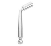 Microphone Stand Swivel Joint Knob for 15-22mm Support Tubes | Nickel Plated Metal, Polished Silver Finish, for Podcast Work and Live Broadcast Stand Hardware