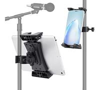 Microphone Stand Tablet Holder, Portable iPad Mic Stand Mount, Universal Tablet Music Stand Holder Compatible with iPad Mini Air Pro 4.7-12.9