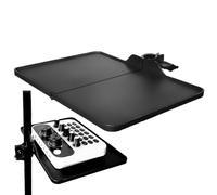 Microphone Stand Tray - Mic Stand Clamp On Rack Tray Holder | Multifunctional Projector Tripod Holder Tray | Foldable Laptop Pallet and Microphone Stand Tray | Tray Holder for Stage and Meeting Rooms