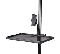 Microphone Stand Tray, Universal Clamp-On Rack Tray Sound Card Tray Mic Stand Tray Storage Holder for Live Broadcast, Outdoor Recording