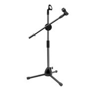 Microphone Stand - Tripod Floor With Boom Arm, Extendable Holder, Durable Support Frame, Flexible Gooseneck Clamp | Effortless Storage For Musicians, Streaming, Rehearsal Room, Live Performance