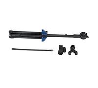 Microphone Stand Weighted Floor Anchor with Three Adjustable Legs, Portable Black Iron and Plastic, 27.6-70.9in Height - Foldable Design, Stable on Uneven Surfaces, Ideal for