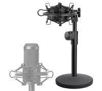 Microphone Stand with Shock Mount, Metal Microphone Stand and Stand with Shock Mount for Audio Technica AT2020 AT2020USB + AT2035 ATR2500 Condenser Microphone Frgyee