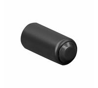 Microphone Tailcoat Compatible for Shure PGX2/SLX2/PG58/SM58/BETA58, Wireless Mic Tailcoat Mic Battery Screw on Cap Microphone Bottom Back Cover Sleeve (Black)