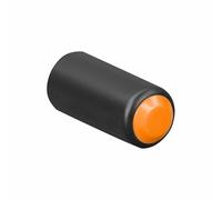 Microphone Tailcoat Compatible for Shure PGX2/SLX2/PG58/SM58/BETA58, Wireless Mic Tailcoat Mic Battery Screw on Cap Microphone Bottom Back Cover Sleeve (Orange)