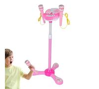 Microphone Toy for Kids,Kalaoke Microphone for Kids,Microphone for Karaoke Machine | Karaoke Machine with Music,Educational Game with Microphone Stand, Interactive Microphone Standing