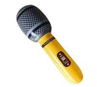 Microphone Toy - Lightweight Inflatable Karaoke Pretend Play Singing Prop Assorted Color Party Accessory | Fun Gathering Entertainment Kids Adult Karaoke Performance Prop Stage Party Toy