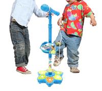 Microphone Toy, Wireless Singing Accessories with Colorful Lights | Karaoke Machine with Stand - for Birthday Home School and Show for Boys Girls