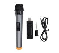microphone VHF USB 3.5mm 6.35mm Wireless Microphone Megaphone Metal Handheld Capacitor Mic with Receiver for Karaoke Speech Loudspeaker Cordless microphone