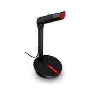 Microphone Vocal Record Singing Studio PC 3.5mm for Computer Vol Adjust Switch Rotatable Flexible Professional Mic (Color : Svart, Size : Style two)