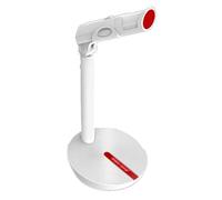 Microphone Vocal Record Singing Studio PC 3.5mm for Computer Vol Adjust Switch Rotatable Flexible Professional Mic (Color : Wit, Size : Style one)