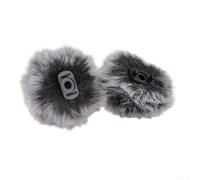 Microphone Wind Cover, Outdoor Windscreen Muff for 5-8mm Button Style, Lavalier Cover K62 Black White Grey(button)