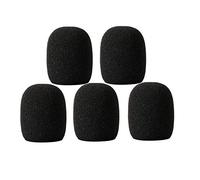 Microphone Windscreen Cover Foam Mic Sock Windshield Compatible with Shure SM58 Wireless Handheld Transmitter, Black, 5 Pack
