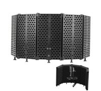 Microphone Windscreen Microphone Kit Isolation Cover Sound Isolation Foldable Design Easy Installation Sturdy Construction Versatile Applications